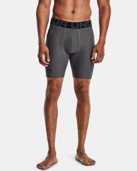 Men's HeatGear® Armour Compression Shorts, Gray, pdpMainDesktop image number 0